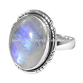 Rainbow Moonstone Gemstone 925 Bijoux en argent sterling